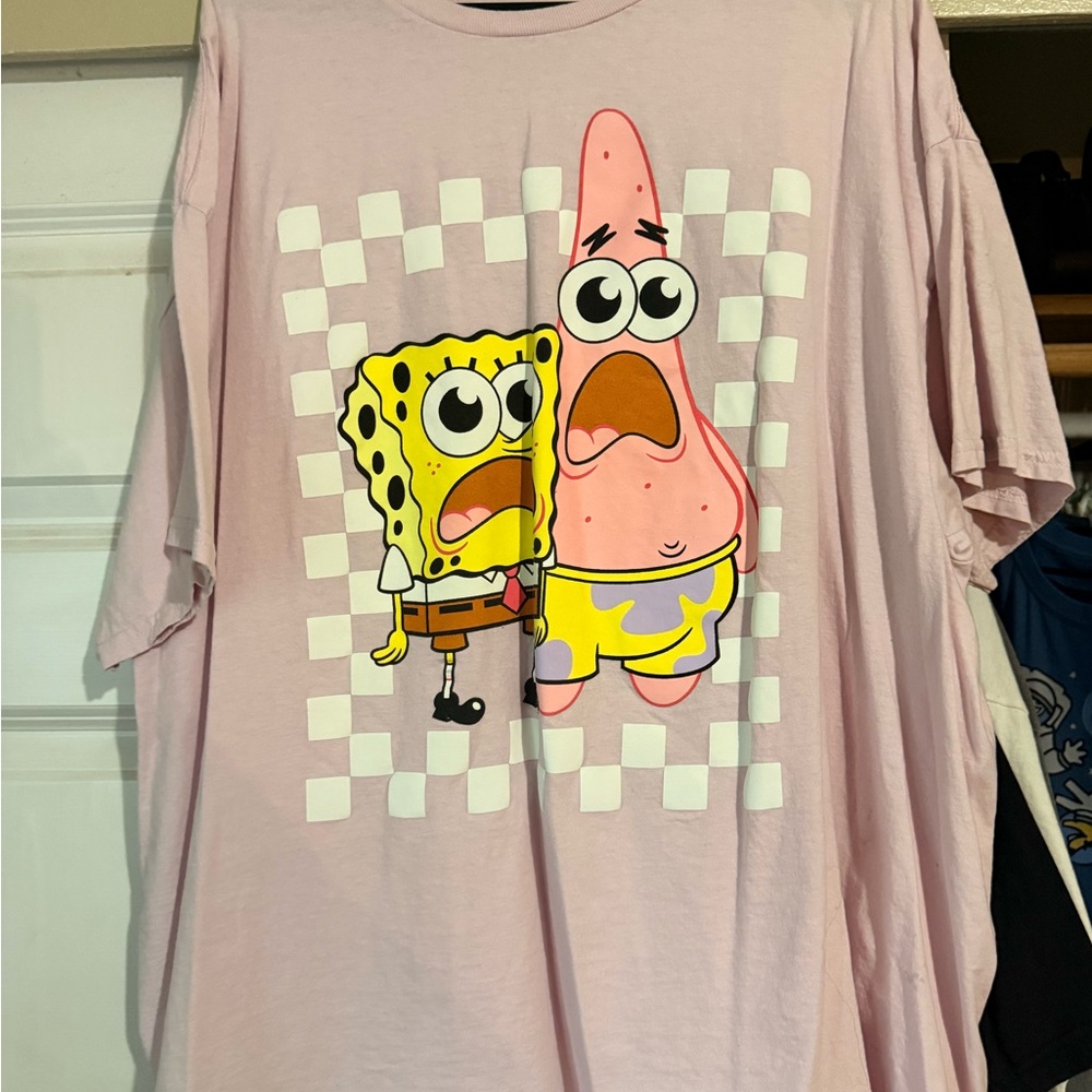 Pink SpongeBob and Patrick T-Shirt